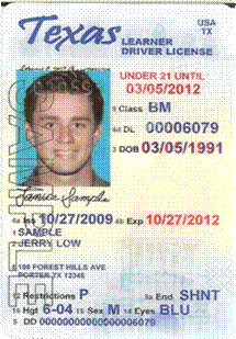 Font used on michigan driver s license