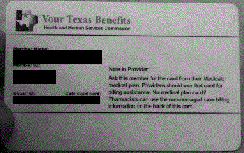tx texas card benefits medicaid cards